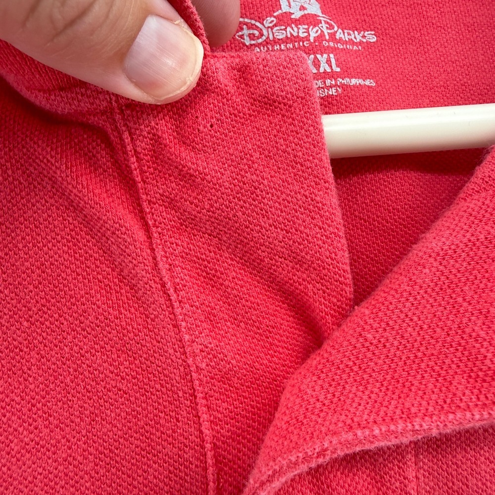 Disney Parks Polo Shirt Men XXXL Mickey Mouse Embroidered Pique Short Sleeve - Picture 11 of 15